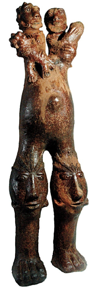 Seyni Awa Camara (b. c. 1945) Grands genoux,2008 terracotta Height 115 cm court. private collection